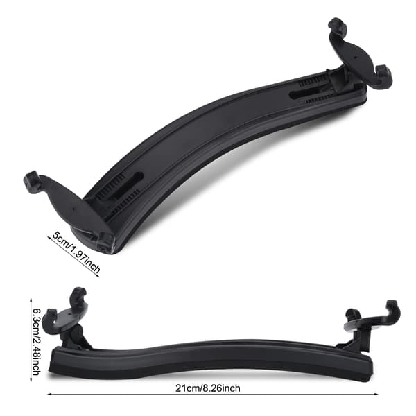Adjustable Violin Shoulder Rest with Rubber Pad for 3/4 4/4 Size Violin Instrument Accessories