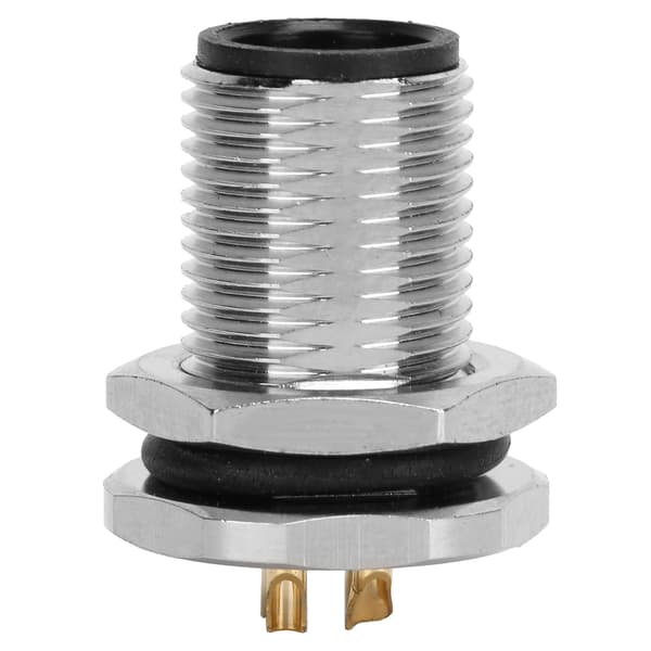 M12-F2-P4 Panel Mount Socket F2 M12 IP67 Waterproof Connector 4 Pin Plug Adapter