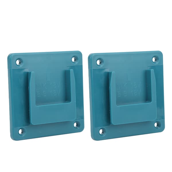 2 pcs Machine Holder Wall Mount Storage Brackets for Makita 18V Power Tools Cyan