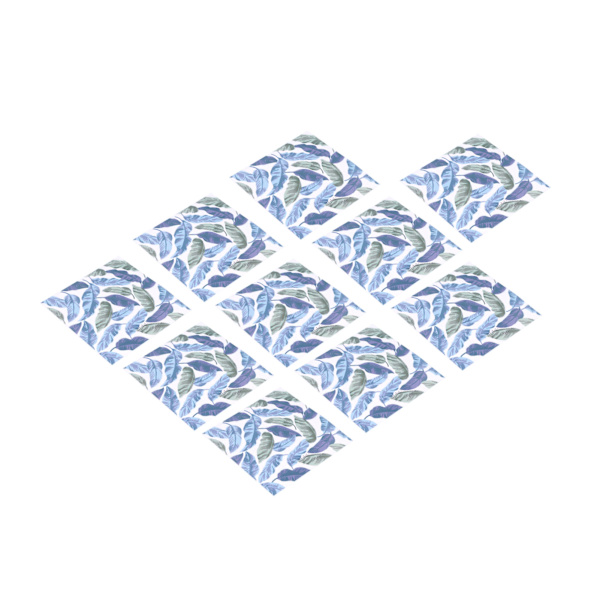 10 kpl 20x20cm Lehtikuvio Laatta Tarra Vedenkestävä Kylpyhuoneen Seinä Tarra Tarra Kotiin Keittiöön