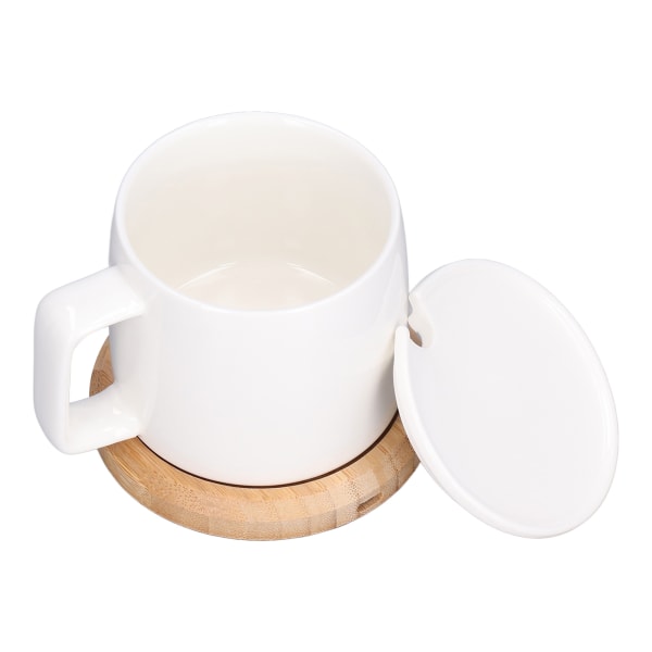 200 ml kaffekoppsvärmare 55℃ konstant temperatur mjölkkoppsvärmare USB-driven vit koppvärmare bas