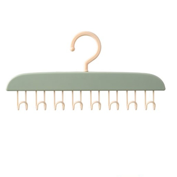 Tanktop Bøjle Pladsbesparende BH Organizer Bølget Tøjbøjle med Kroge til Camisoler Tanktoppe BH'er Slips Badedragter Stropløse Kjoler Lysegrøn