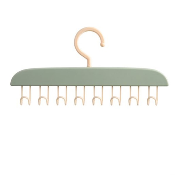 Tanktop Bøjle Pladsbesparende BH Organizer Bølget Tøjbøjle med Kroge til Camisoler Tanktoppe BH'er Slips Badedragter Stropløse Kjoler Lysegrøn