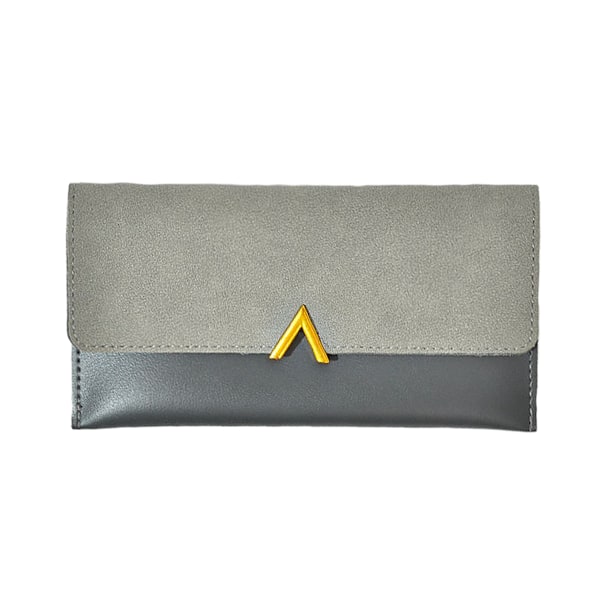 Slim tunn PU-läder kreditkortshållare Bifold Clutch plånböcker för kvinnor flickor
