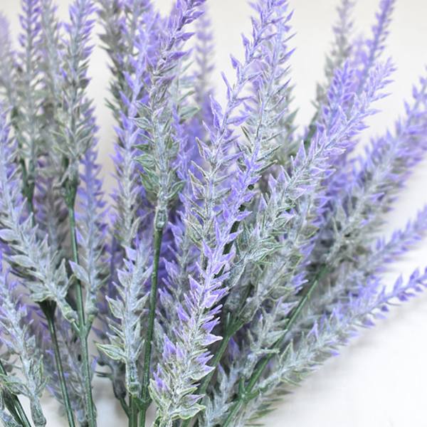 Kunststof Kunstig Lavendel Blomster Lugtfri Realistisk Falsk Lavendel til Scene Dekoration Bryllup Fest Lilla