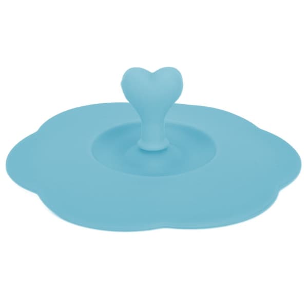 Blue Silicone Lid: Dustproof, Heat Resistant, for Hot and Cold Drinks, Kitchen and Home