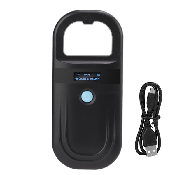 Sort Pet Microchip Scanner 134.2Khz Håndholdt Dyrescanner Pet Tag Scanner til Katte Hunde