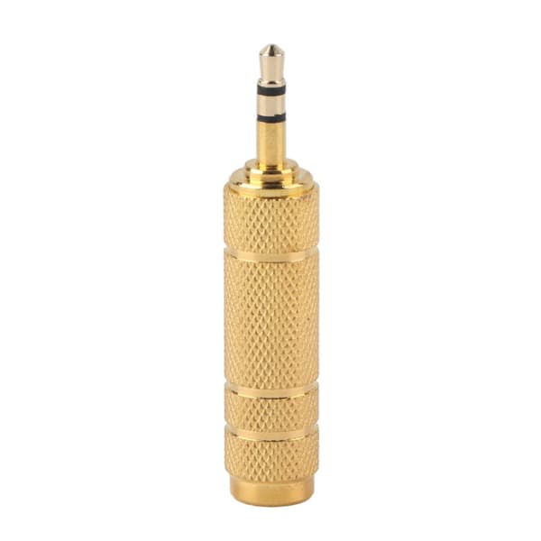 Hovedtelefonadapter: 3,5 mm han til 6,5 mm hun