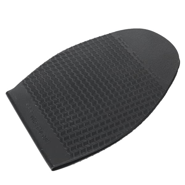 Black Non-Slip Rubber Half Sole for Flat Leather Shoe Repair, Forefoot Outsole Protector, Durable Shoe Repair Patch