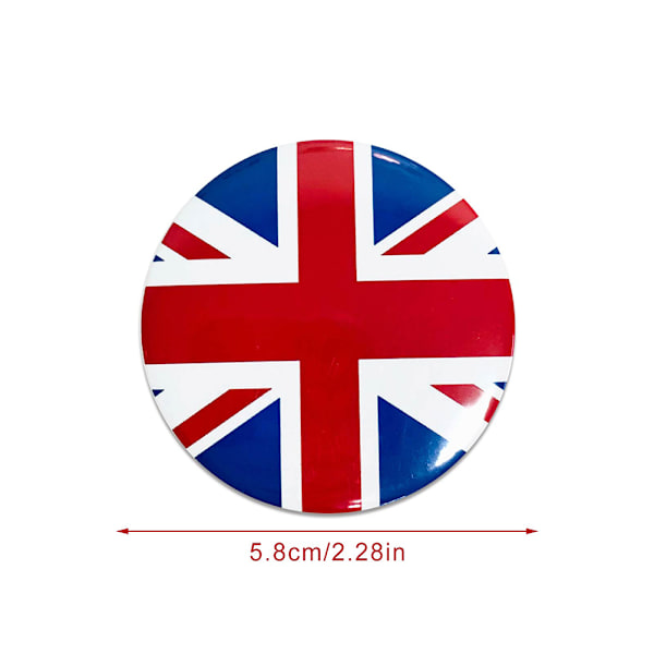 Union Jack -solki, 5,8 cm, Yhdistyneen kuningaskunnan lippu, rintamerkkisolki, UK-lippu, Union Jack, brittiläinen, patrioottinen, brittiläiset merkit