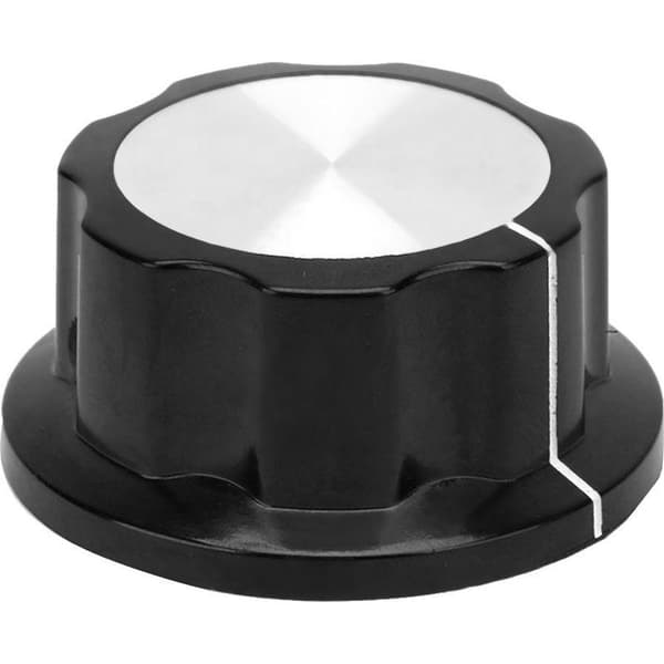 Volymkontrollkapsats, potentiometer, räfflade rattar, bandbrytare, vridknapp, 10 stycken (MF A05)
