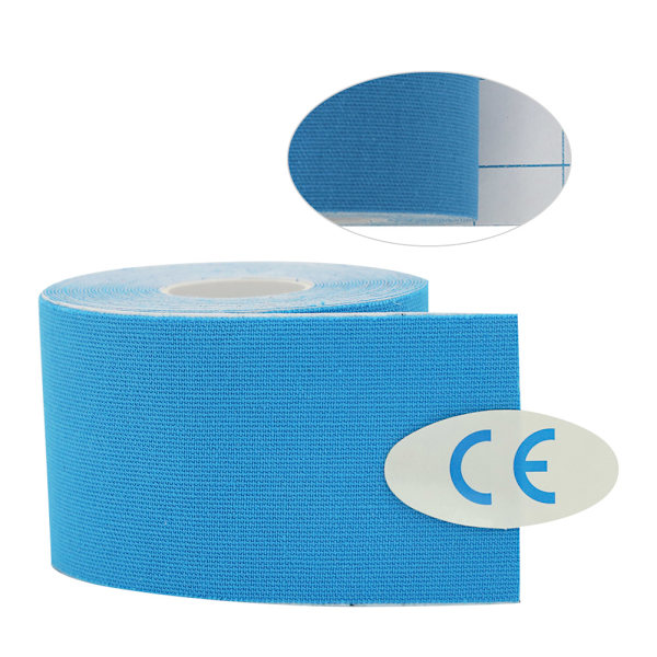 5cm*5m Bomullsspänningsskada Muskeltejp Bandage Elastiskt självhäftande Sporttejp Blå