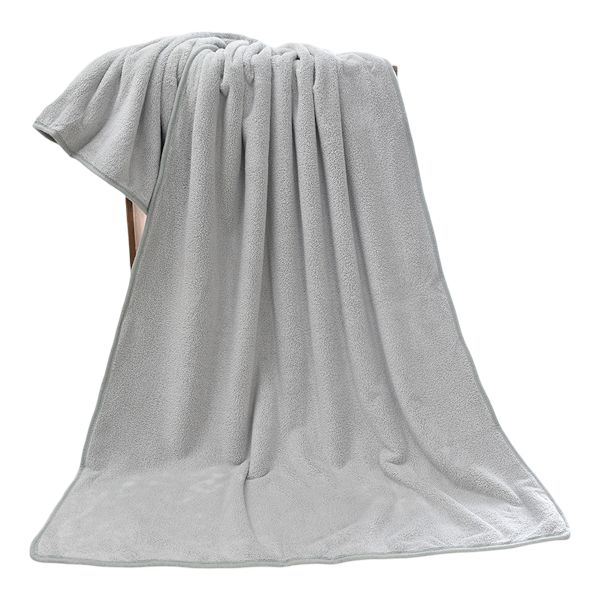 Badhandduk i Korallfleece för Vuxna och Barn, Bärbar, Tjock, Absorberande, Nyfödd Baby Badhandduk
