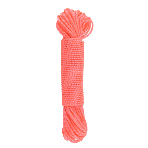 20m Nylon Reb/Line/Snøre Tøjline Have Camping Udendørs (Pink)