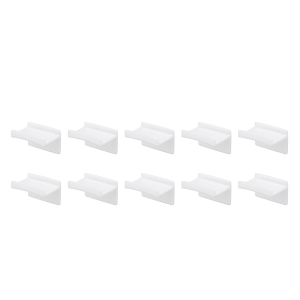 10 stk. Hat Hooks Moderne Minimalistiske Tabfrie Stærke Akryl Klæbende Hatophængere til Hjemmets Vægge