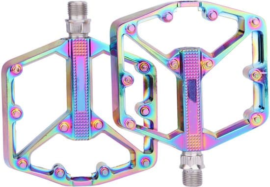 Cykelpedaler, aluminiumlegering, ultralätta, halkfria, platta