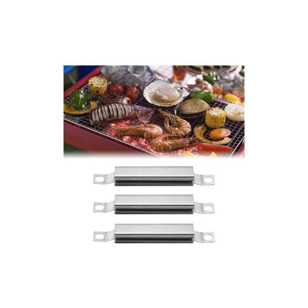 royaluxe - Sett med 3 erstatningsbrennere i rustfritt stål - Universelt justerbart kryssrør for gassgrill