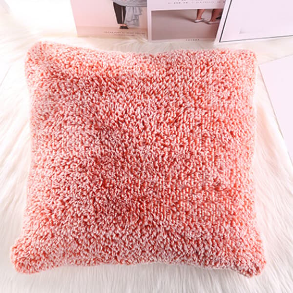 Soft Chenille Yarn, Plush Thick Knitting Yarn for Crocheted Blankets, Caramel White, Skin-Friendly Bulky Yarn