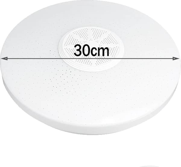 Smart LED-taklampa med Bluetooth-högtalare - Taklampa - Appkontroll