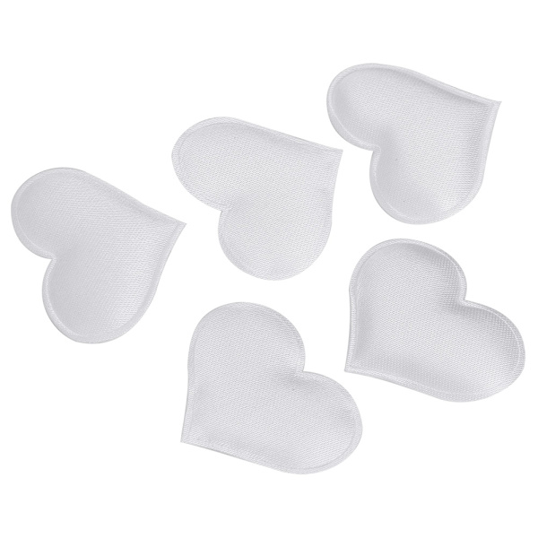 DIY Håndlagde Hjerteformede Bryllups Valentinsdekorasjon Jubileumsfestartikler (3,2 cm Hvit 500 stk Pose)