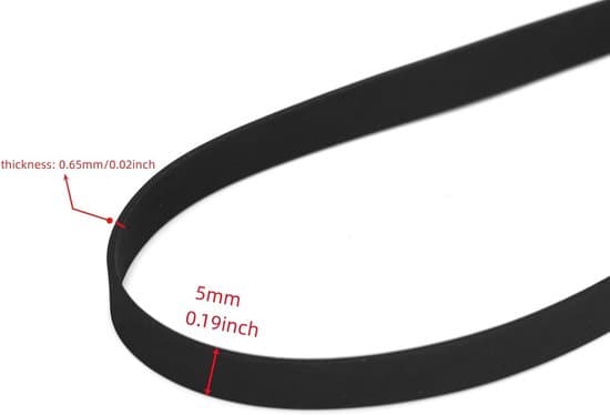 Two Rubber Drive Belts for Turntable Repair Kits