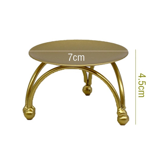Geometrisk cirkel järnljusstake runt bord ljusstake för fest bröllop skrivbord dekorativa prydnader