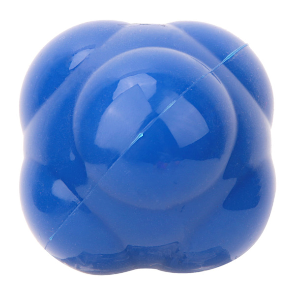 Silikon Hexagon Agility Reaktionshastighetsboll Fitness Träningsleksaker för Nybörjare (Blå)