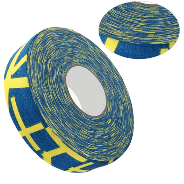 2,5 cm x 25 m Hockey-suojateippi Urheilu Badminton-keppipehmusteet Hockeymailan teipit Keltainen Plus-merkki