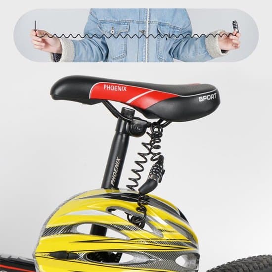 Helmet Lock, Four-Digit Combination Lock - Secure and Practical - 150 cm