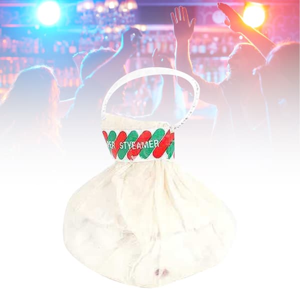 Party Streamer Popper Hand Throw Confetti Popper 30 Strips Pull Ring White Decor for Birthday Home