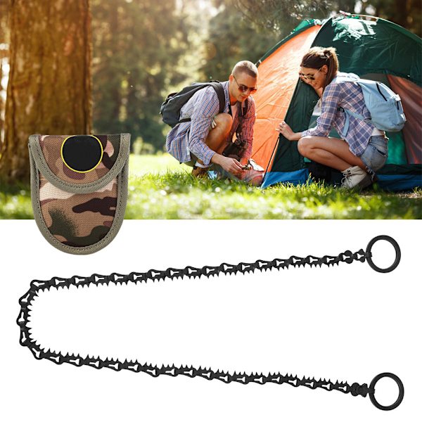 Utomhus överlevnad bärbar kedjesåg handkedjesåg växel för camping vandring jakt