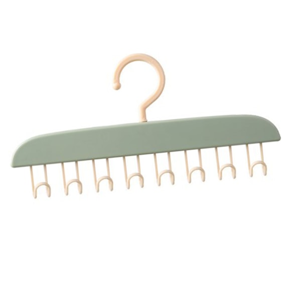 Tanktop Bøjle Pladsbesparende BH Organizer Bølget Tøjbøjle med Kroge til Camisoler Tanktoppe BH'er Slips Badedragter Stropløse Kjoler Lysegrøn