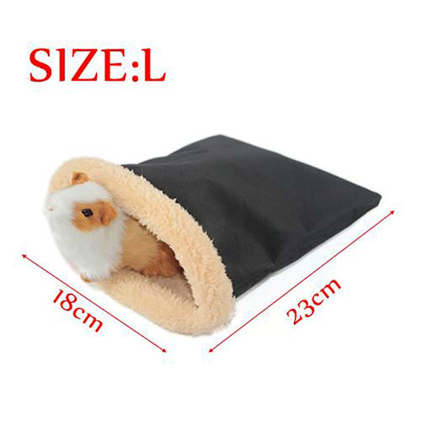 Varmt Plys Hamster Bed Hus Blød Marsvin Bed Roterede Nest Små Dyr Mus Sovepose