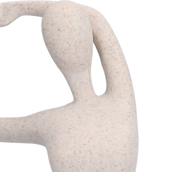 Yoga Pose Statue Nordisk Sandsten Resin Yoga Pose Figurer Samleobjekt Dekoration Gave til Hjem Kontor Dekoration