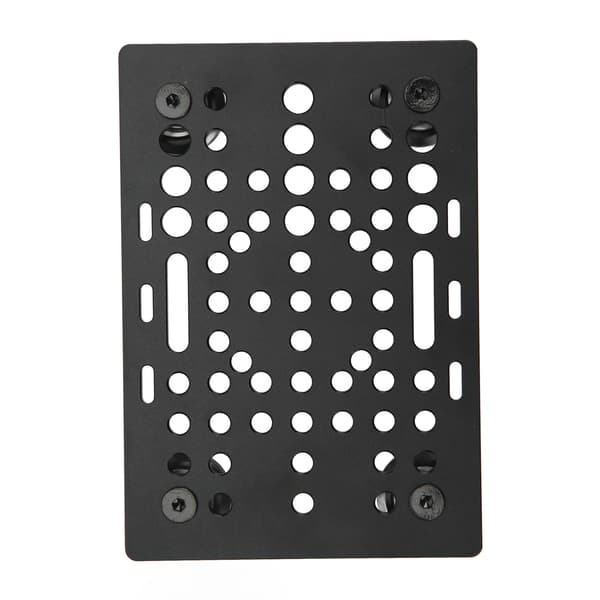 Gantry Plate Aluminum High Strength Gantry Board Black Anodized 3D Printer Linear Universal Guide for Milling Machine Board with 4 Plastic Wheels and