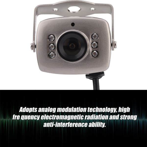 Mini 6LED-pimeänäkö-CCTV-turvakamera