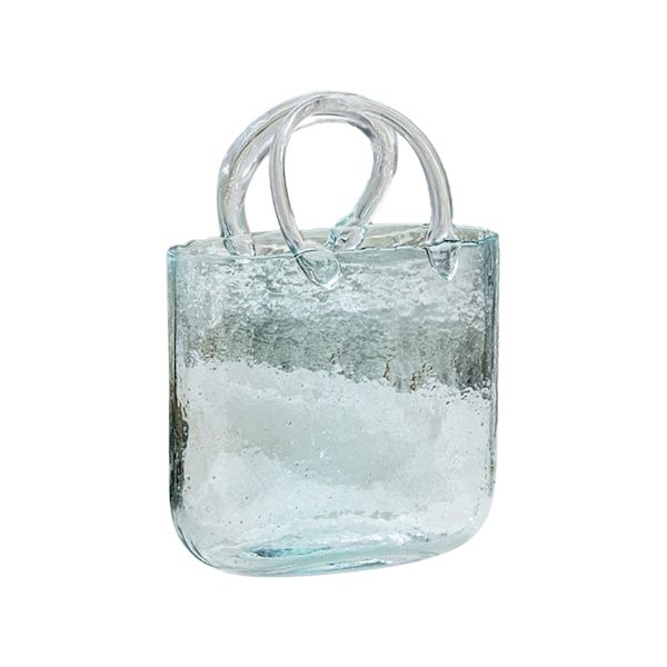 Glasvas Transparent Handkorg Vardagsrum Blomsterarrangemang Kreativ Väska Akvarium