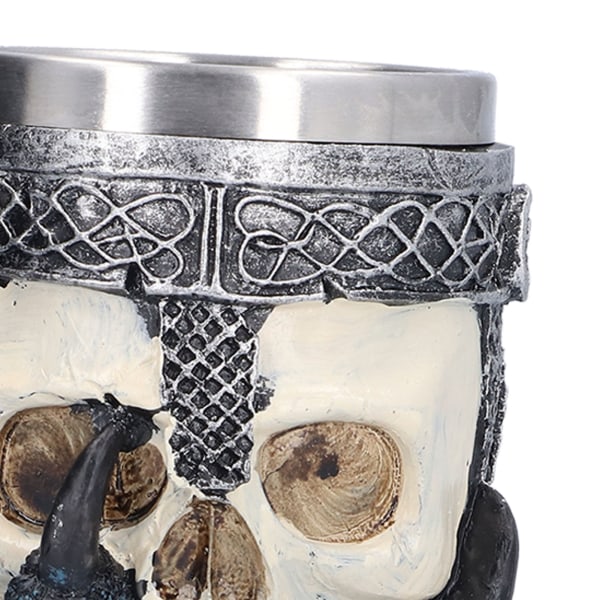 Skull Head vinbägare med rostfritt stål inre personlig klo skalle Cup för hemmet