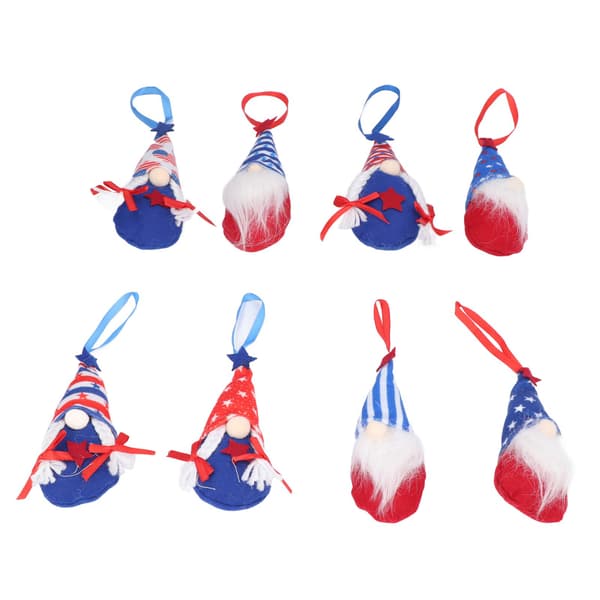 8 Pcs. Independence Day Gnome Doll Pentastar Plush Faceless Dwarf Doll Decor for Decoration
