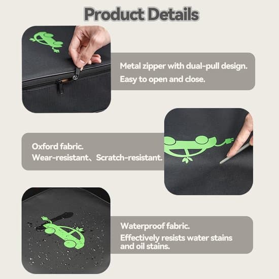 EV Charging Cable Organizer Bag, Waterproof, Oxford Cloth