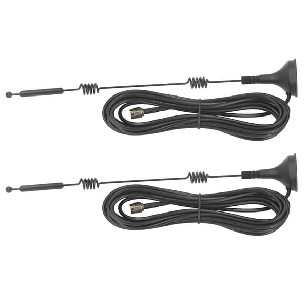 2-pack 2,4/5,8 GHz WiFi-antenn magnetisk koppar 12dBi hög förstärkning SMA hane för router