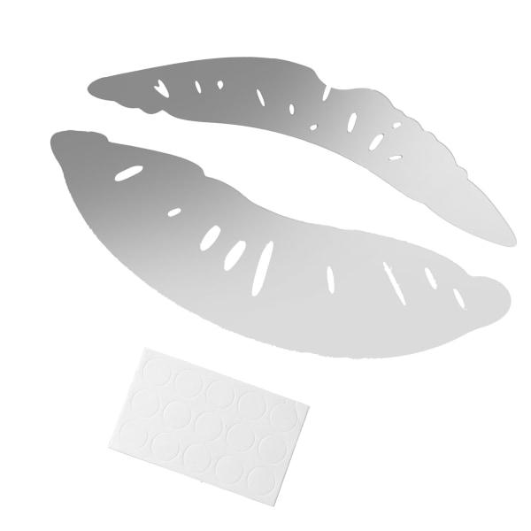 Lip Shaped Mirror Wall Sticker 3 Dimensional DIY Wall Art Decals Home Room Decor