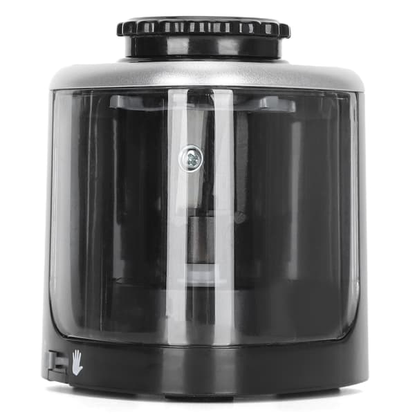 Electric Automatic Pencil Sharpener, Black, with Replaceable Blade Holder, Student Supplies for Desk
