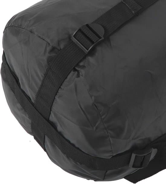 Sleeping Bag Storage Bag - Compression Stuff Sack - Travel Camping - Double Buckle Design - 2 Pack (8 Liter) - Black