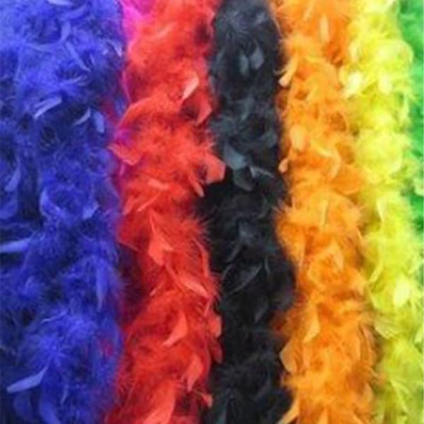 Red Feather Boa 1.8m Chandelle Boa for Dance, Wedding, Party Decoration