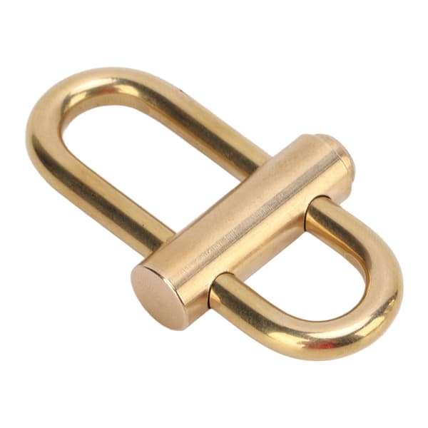 Brass Key Clip with Oval Slide Lock, Suitable for Hiking