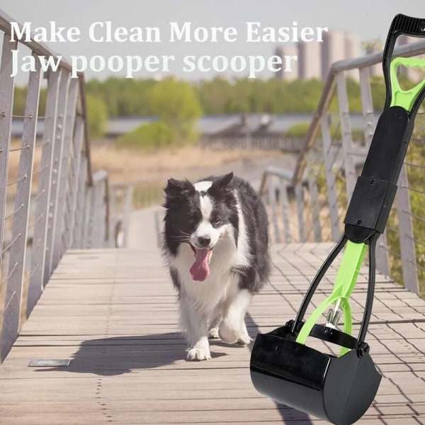 Pooper Scooperi 60 cm Giant Paw koiran kakkakauha, jossa on helppokäyttöinen vipu ja korkeapaineinen jousikauha