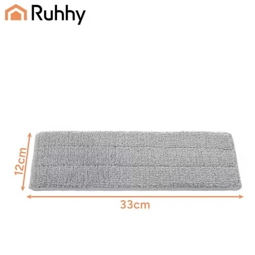 Moppdukar 33 cm 5-pack | Kardborre till platt mopp