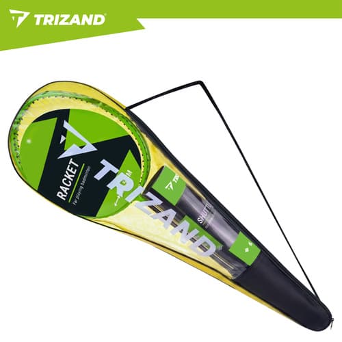 Badmintonset 2 racketar – 6 fjäderbollar & väska