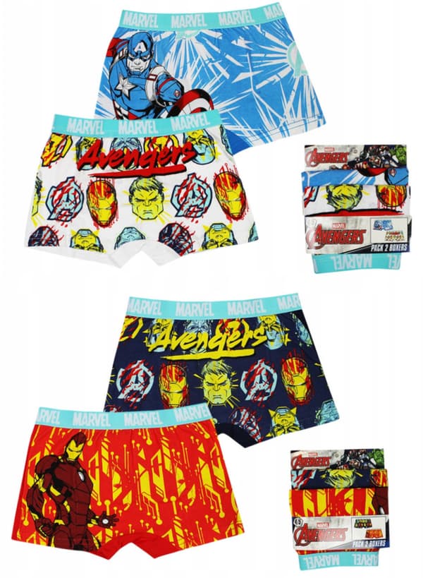 Avengers barnboxershorts barn underkläder -4 pack 9/10 år